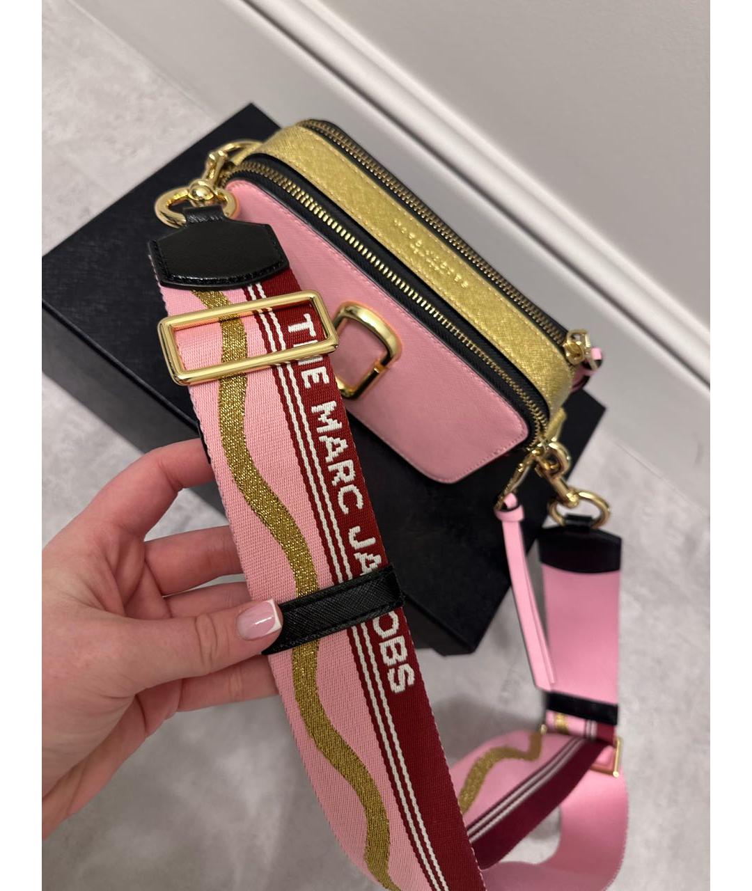 MARC JACOBS Розовая кожаная сумка через плечо, фото 8