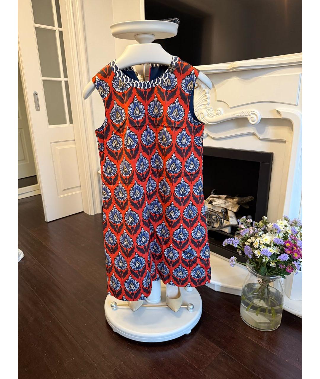 'S MAX MARA Синее хлопковое платье, фото 2