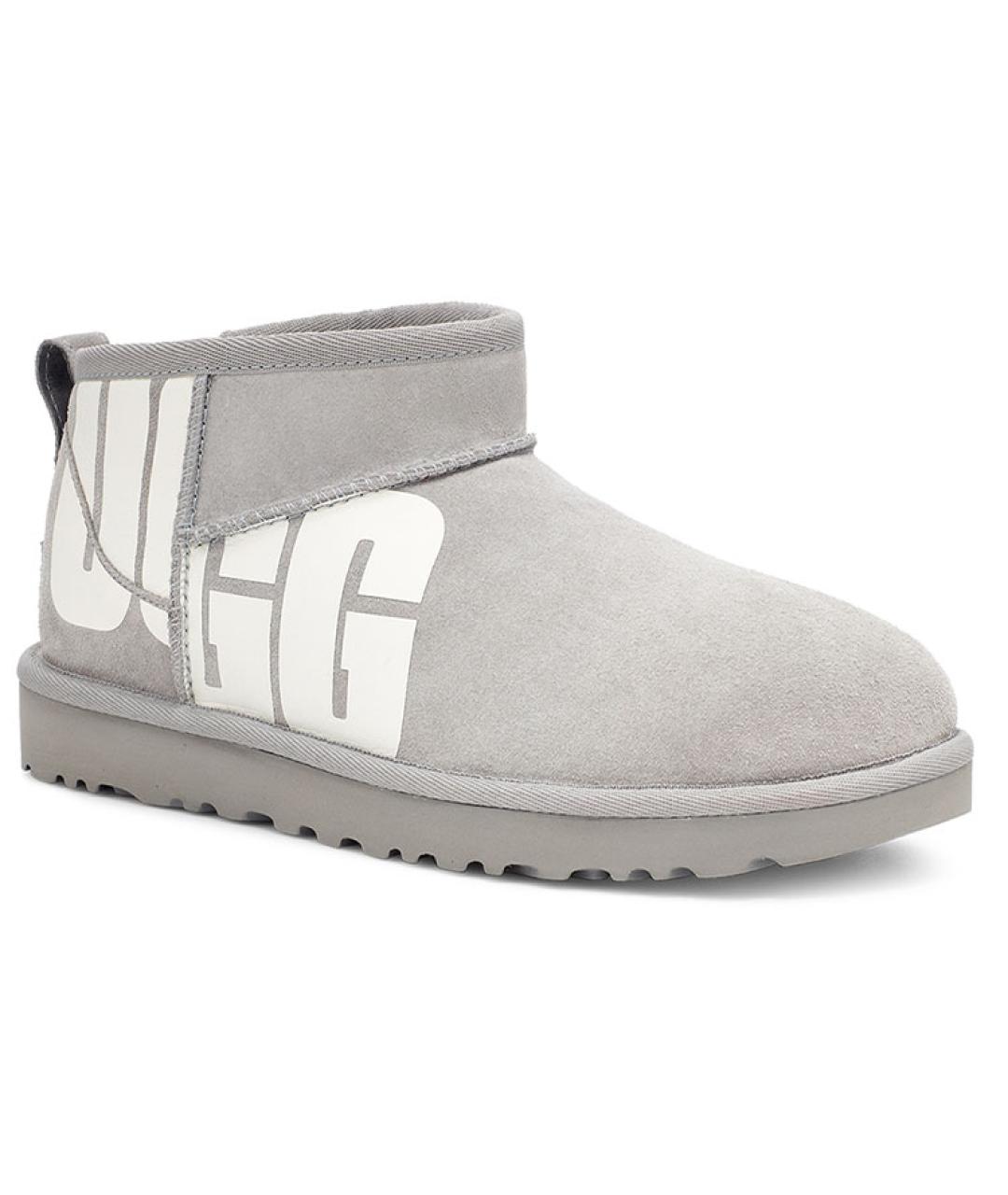 UGG AUSTRALIA Серые замшевые ботинки, фото 3