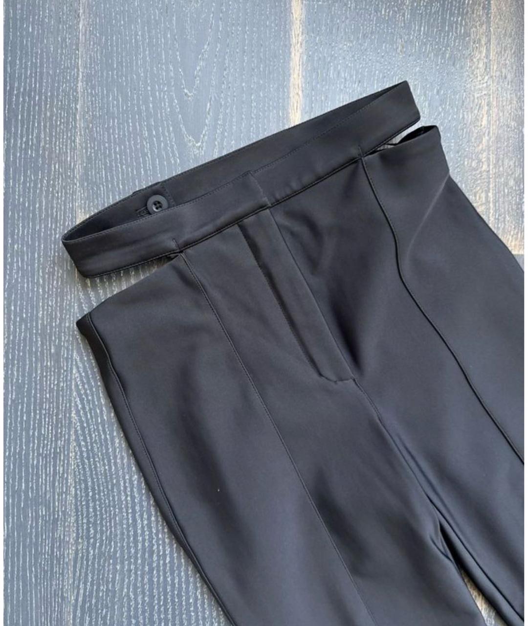 MUGLER Черные полиамидовые брюки узкие, фото 6