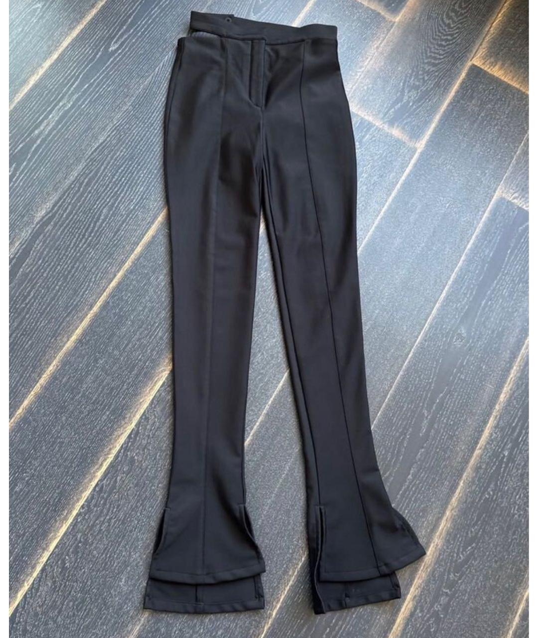 MUGLER Черные полиамидовые брюки узкие, фото 5