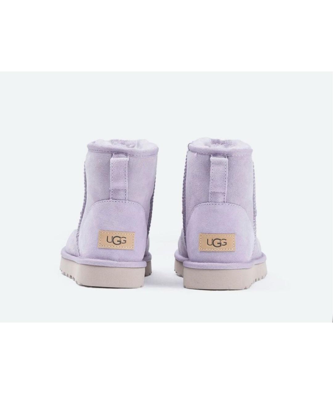 UGG AUSTRALIA Розовые кожаные ботинки, фото 2