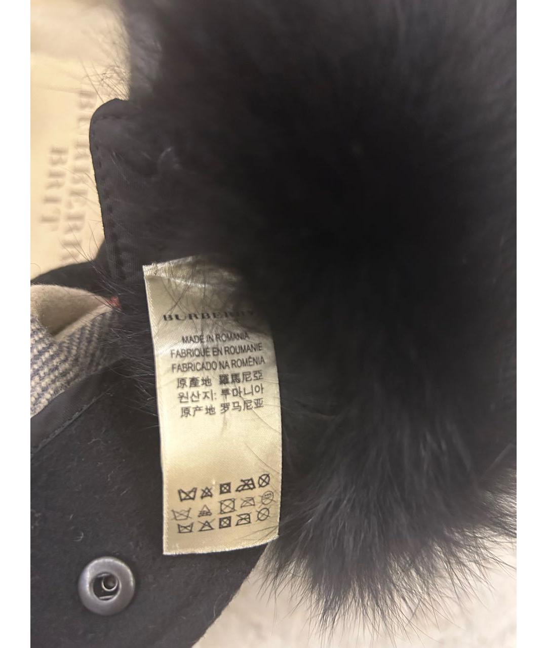 BURBERRY Черная шерстяная куртка, фото 7
