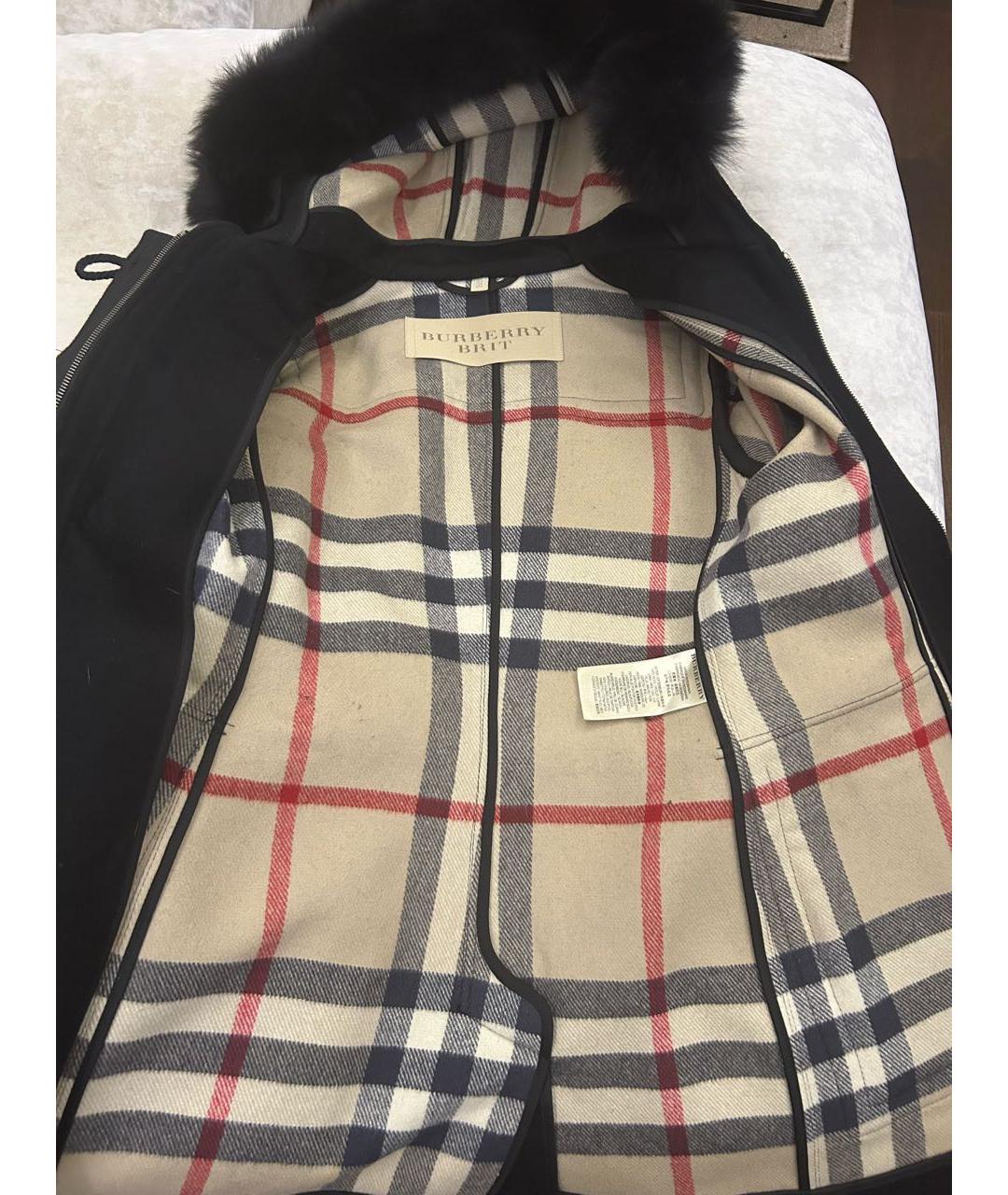 BURBERRY Черная шерстяная куртка, фото 4