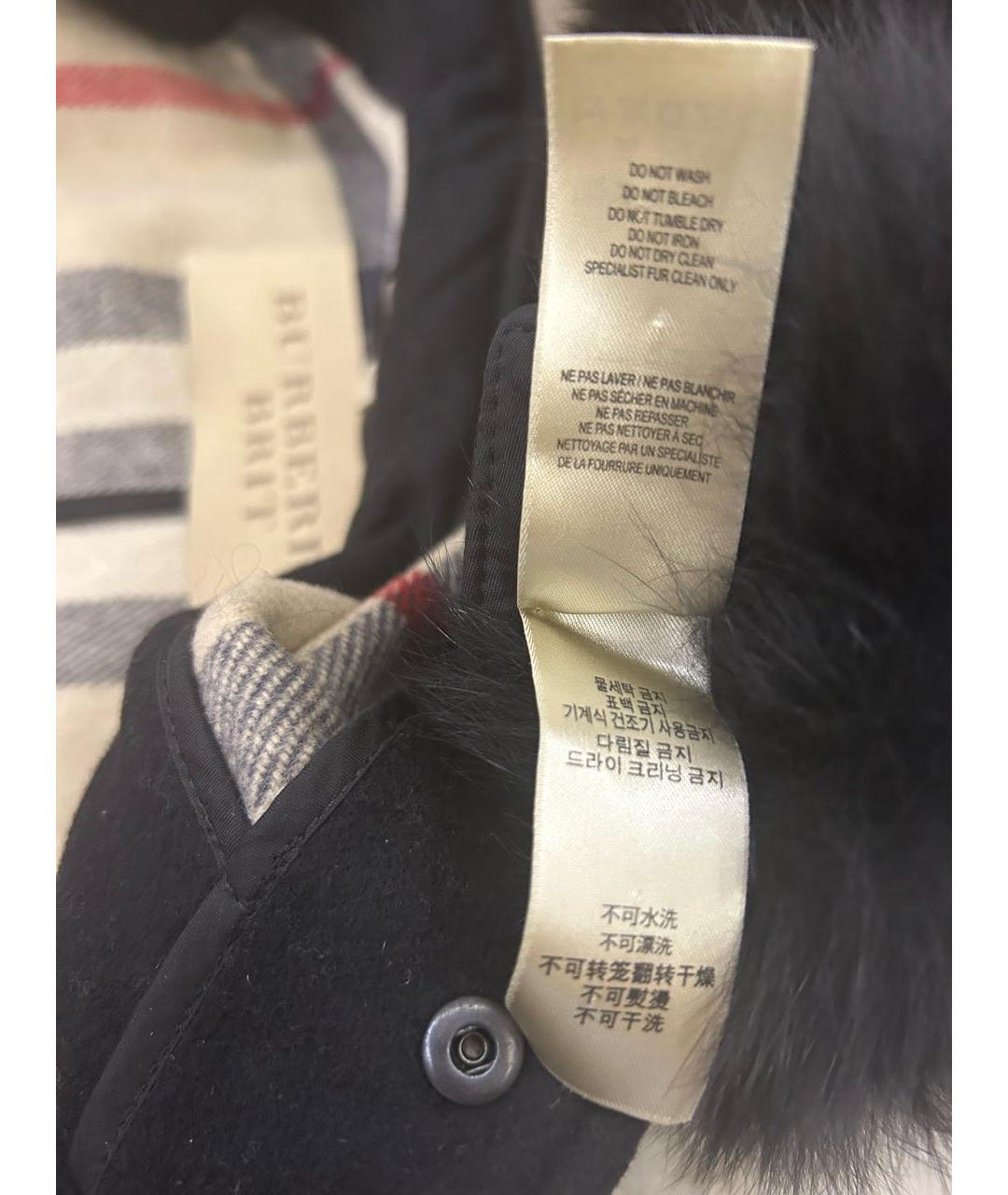 BURBERRY Черная шерстяная куртка, фото 6