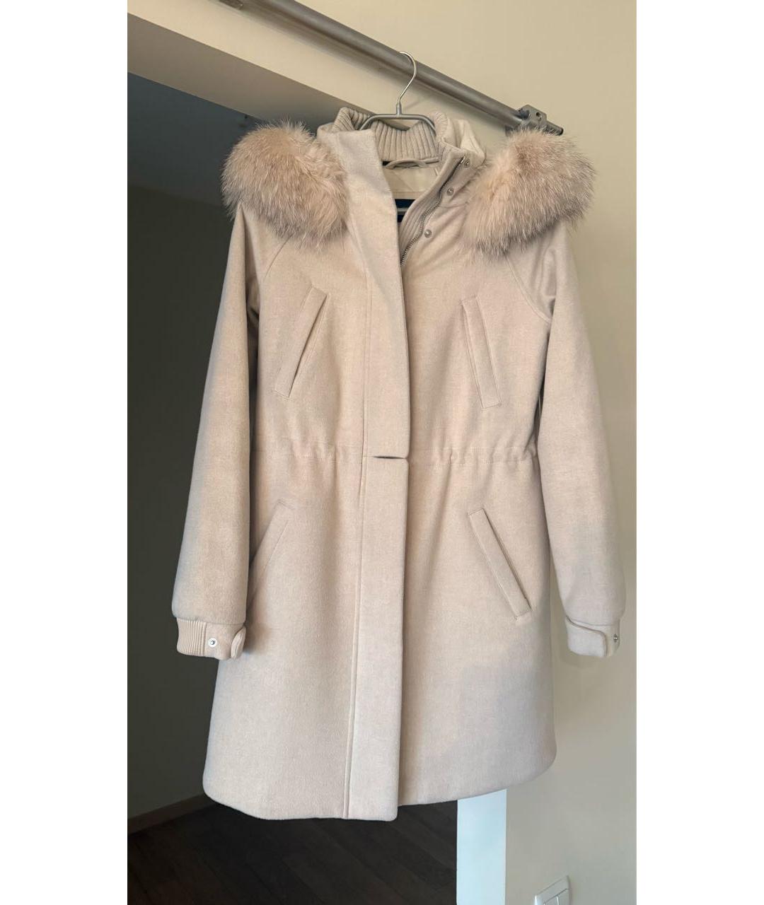 LORO PIANA Бежевая кашемировая парка, фото 5