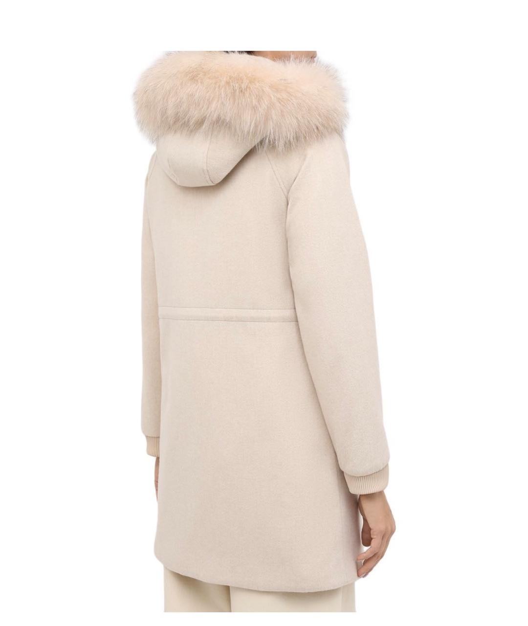 LORO PIANA Бежевая кашемировая парка, фото 3