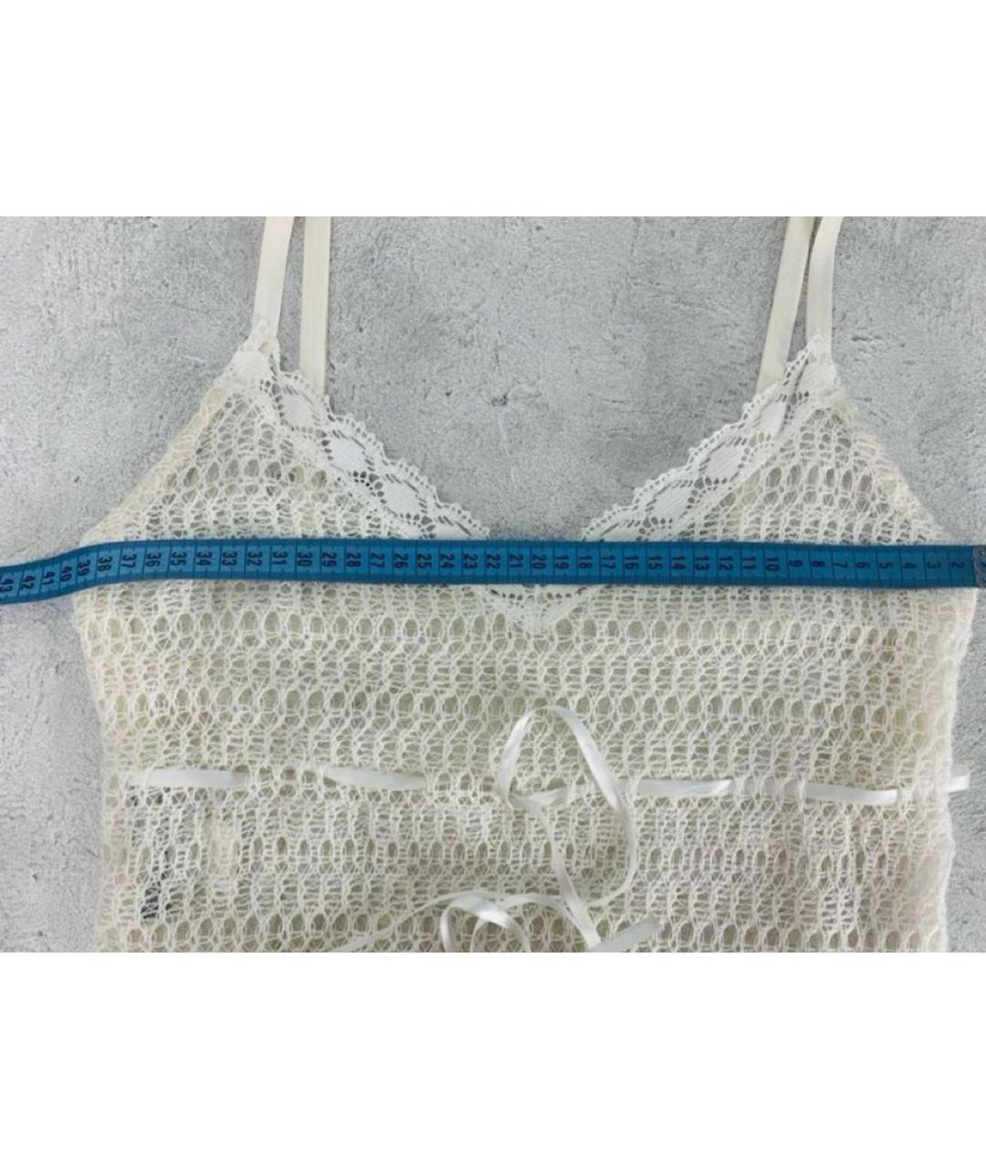 DOLCE&GABBANA Белая вискозная майка, фото 6