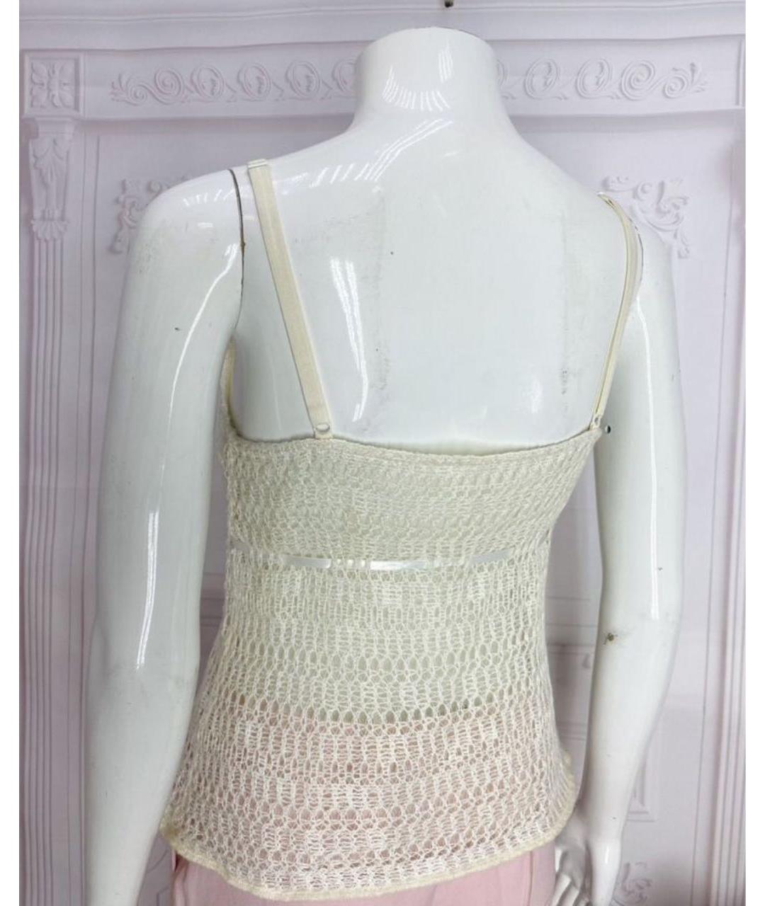 DOLCE&GABBANA Белая вискозная майка, фото 8