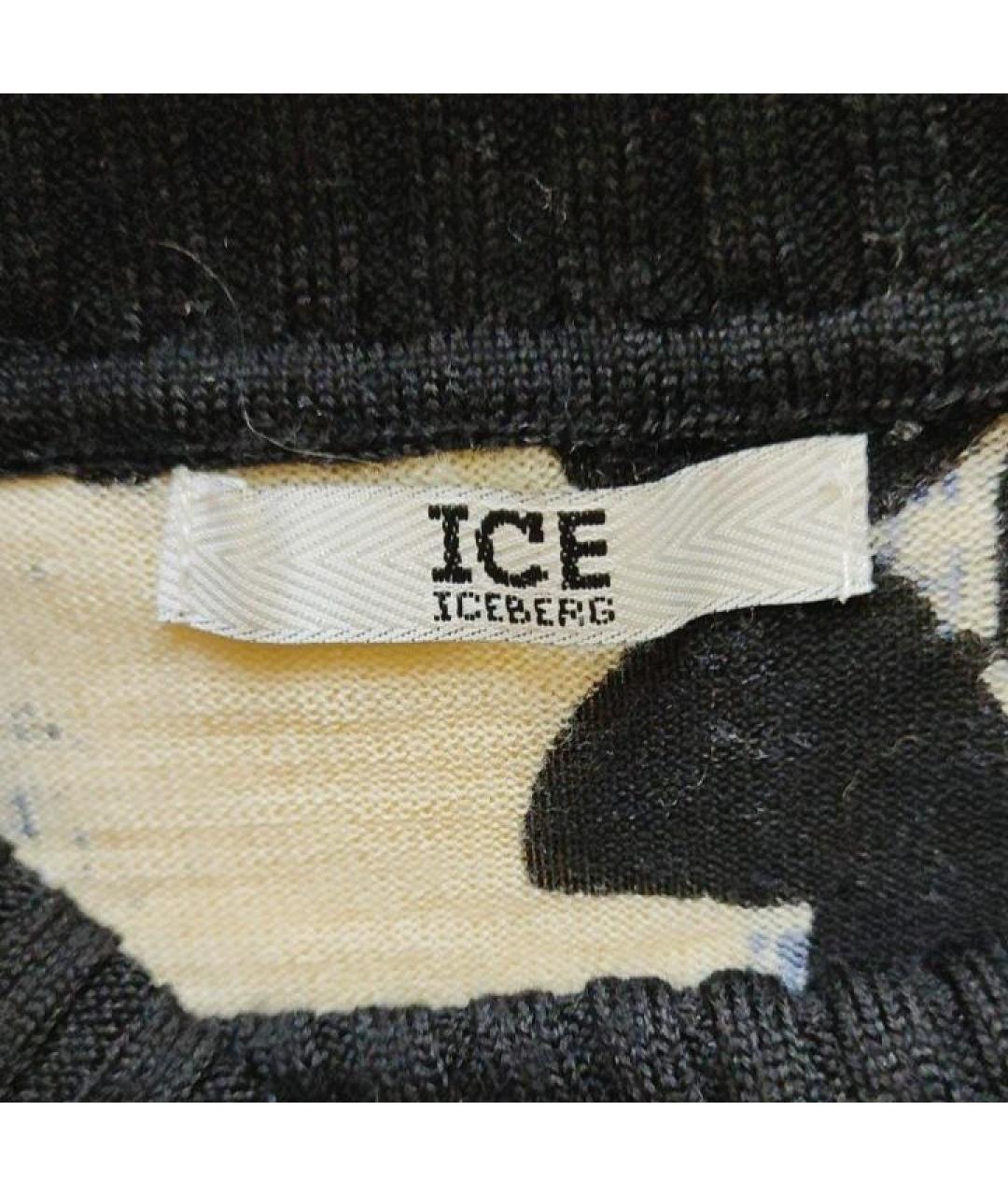 ICEBERG Мульти шерстяное повседневное платье, фото 3