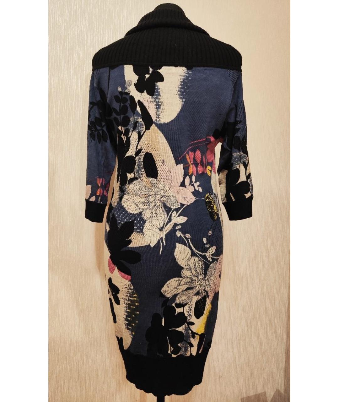 ICEBERG Мульти шерстяное повседневное платье, фото 2