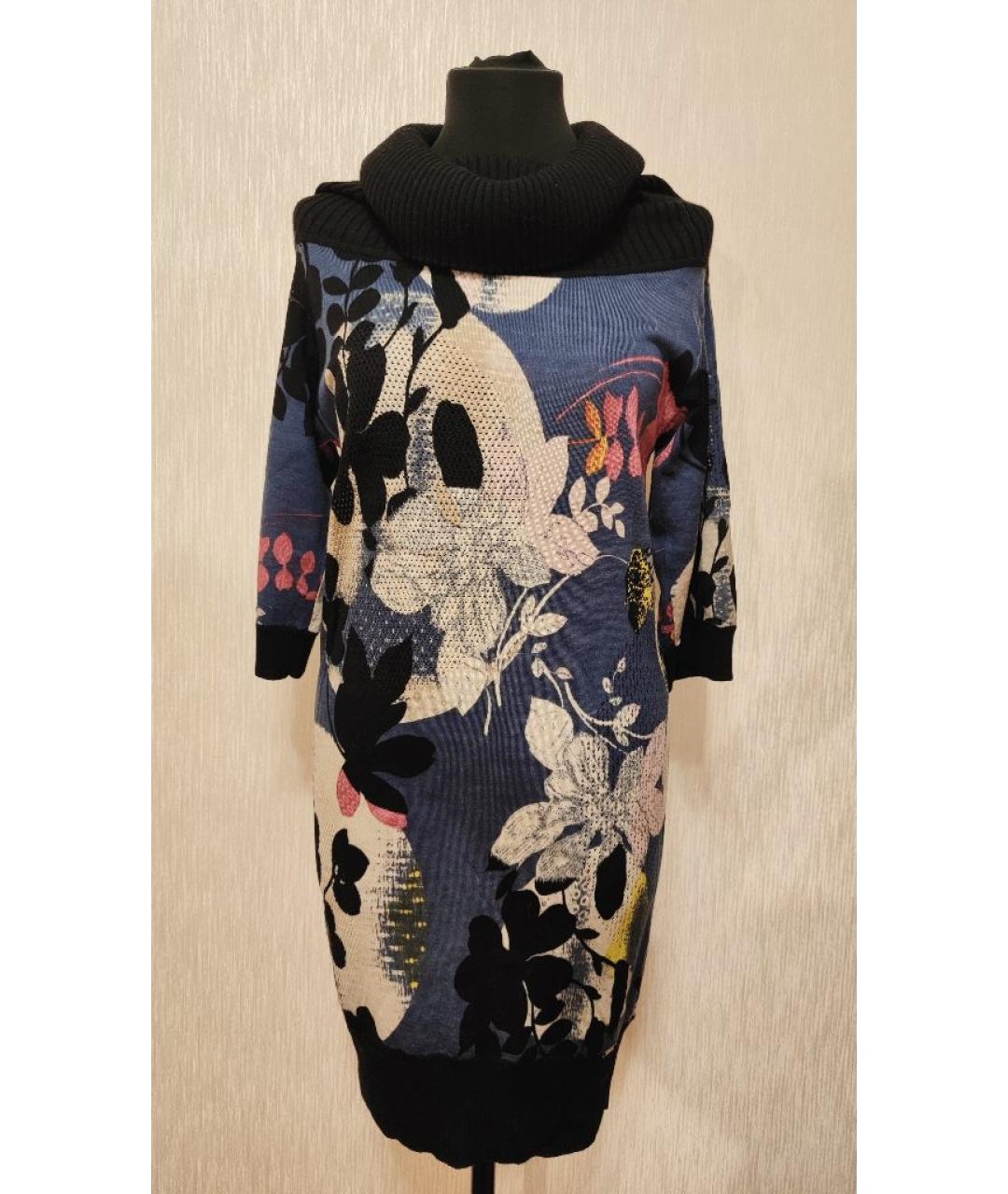 ICEBERG Мульти шерстяное повседневное платье, фото 10