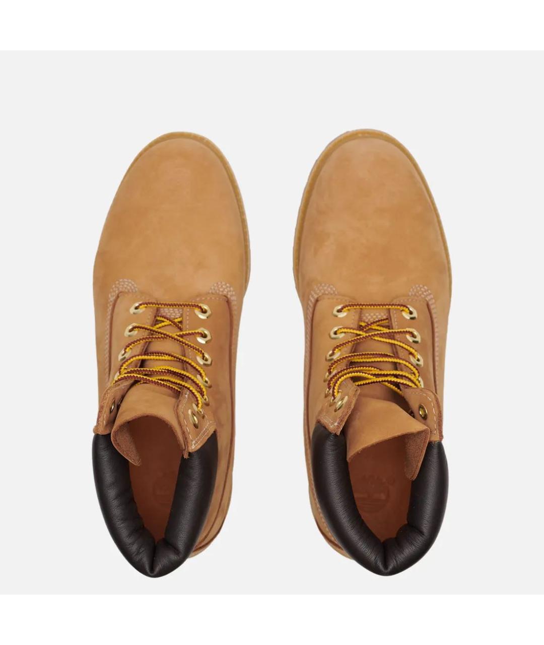 TIMBERLAND Горчичные нубуковые высокие ботинки, фото 3