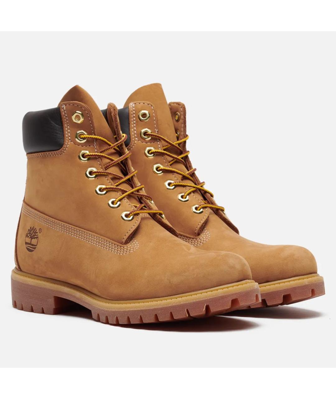 TIMBERLAND Горчичные нубуковые высокие ботинки, фото 2
