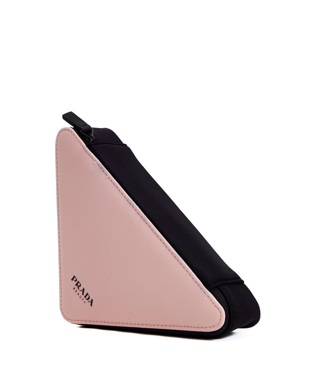 PRADA Розовая тканевая косметичка, фото 2