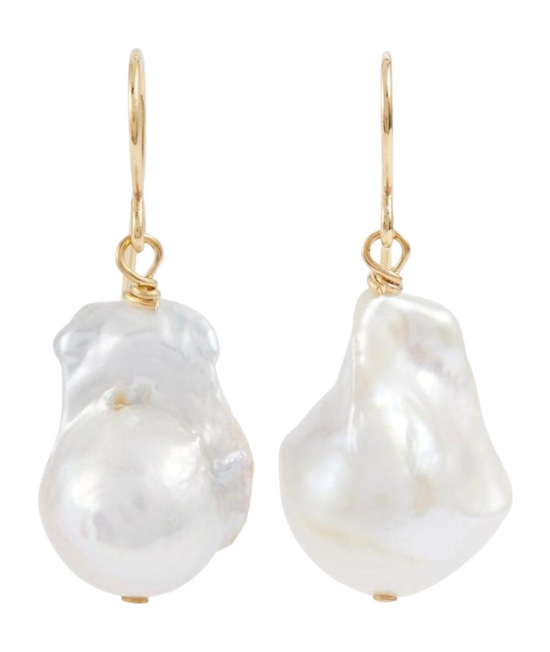 JIL SANDER Золотые латунные серьги, фото 1