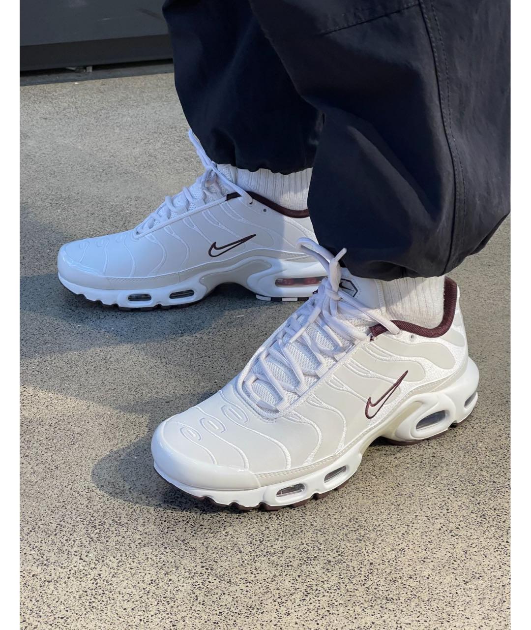 NIKE Белые кожаные низкие кроссовки / кеды, фото 5