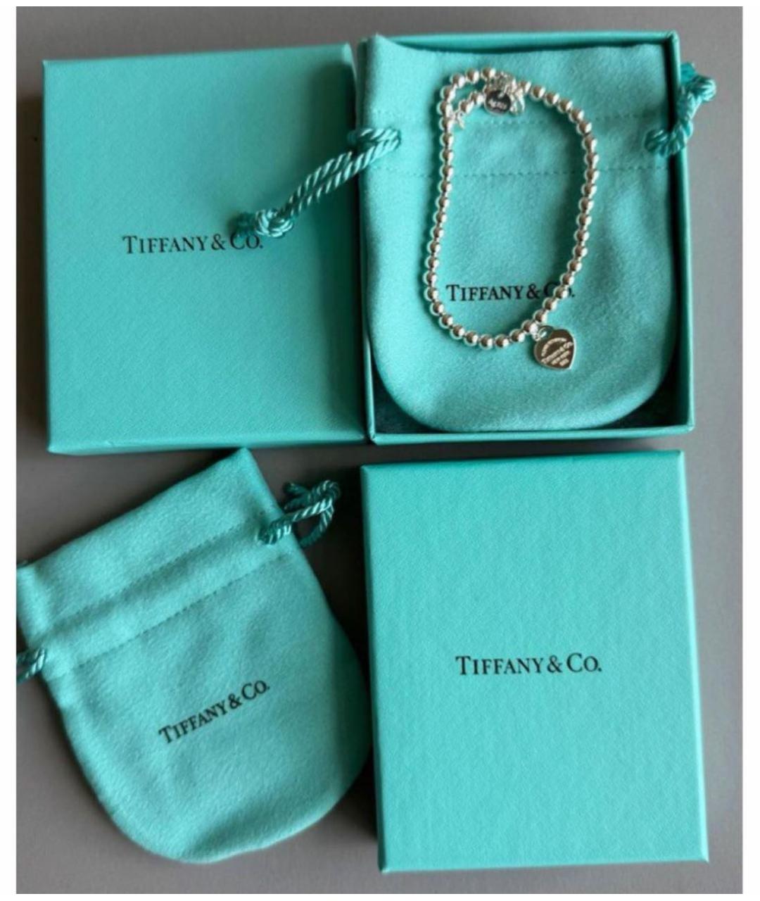 TIFFANY&CO Серебрянный серебряный браслет, фото 4