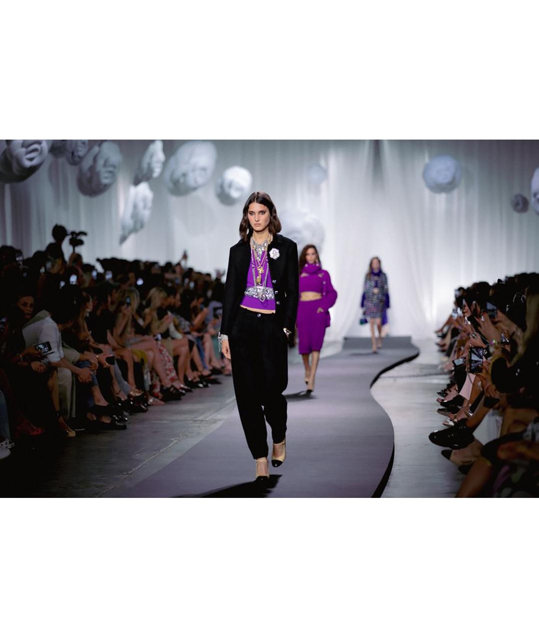 CHANEL Черный твидовый жакет/пиджак, фото 3