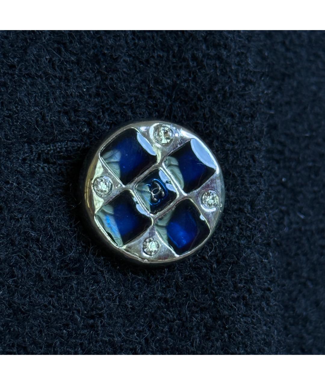 CHANEL Черный твидовый жакет/пиджак, фото 4