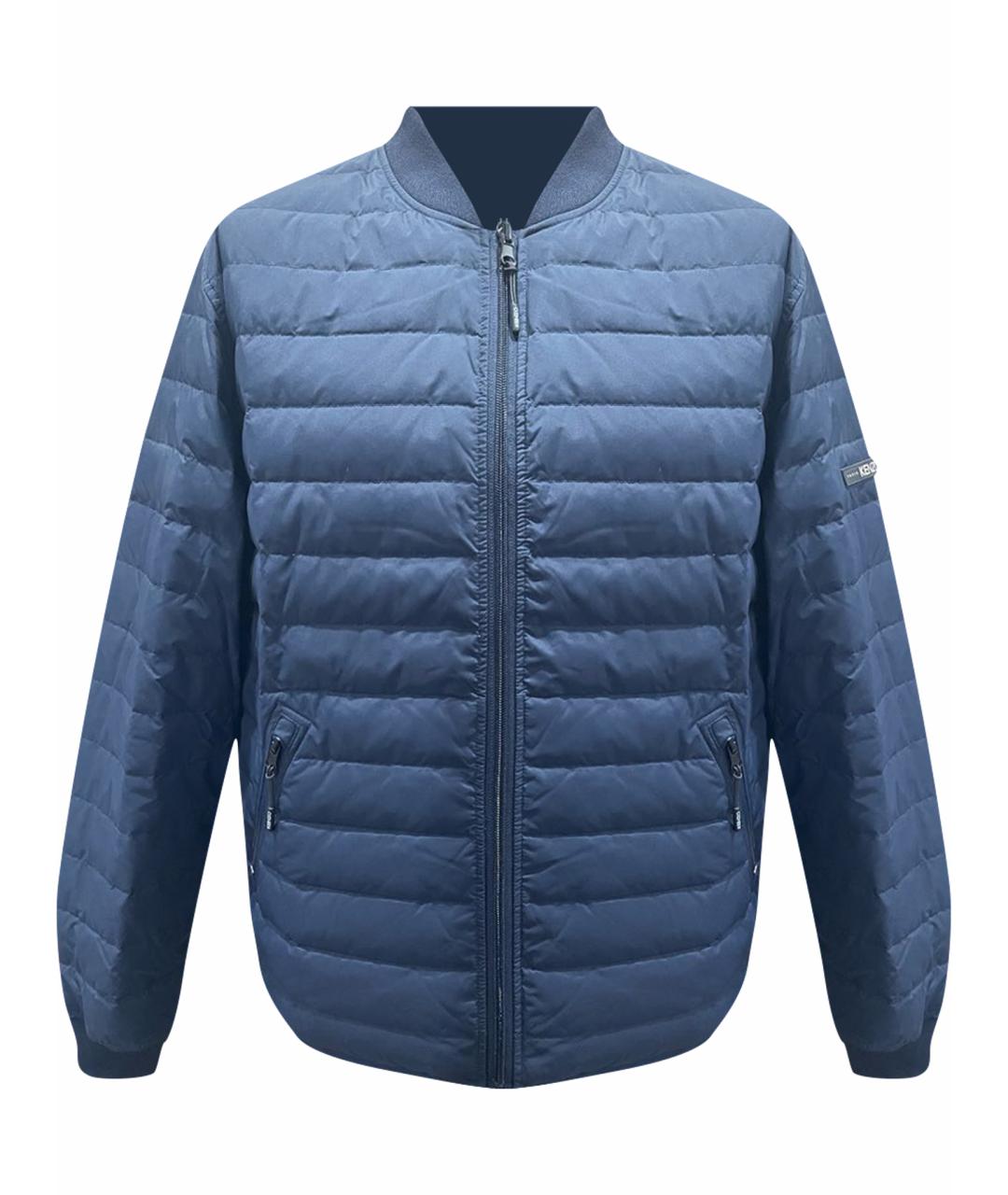 KENZO Темно-синий полиэстеровый пуховик, фото 1