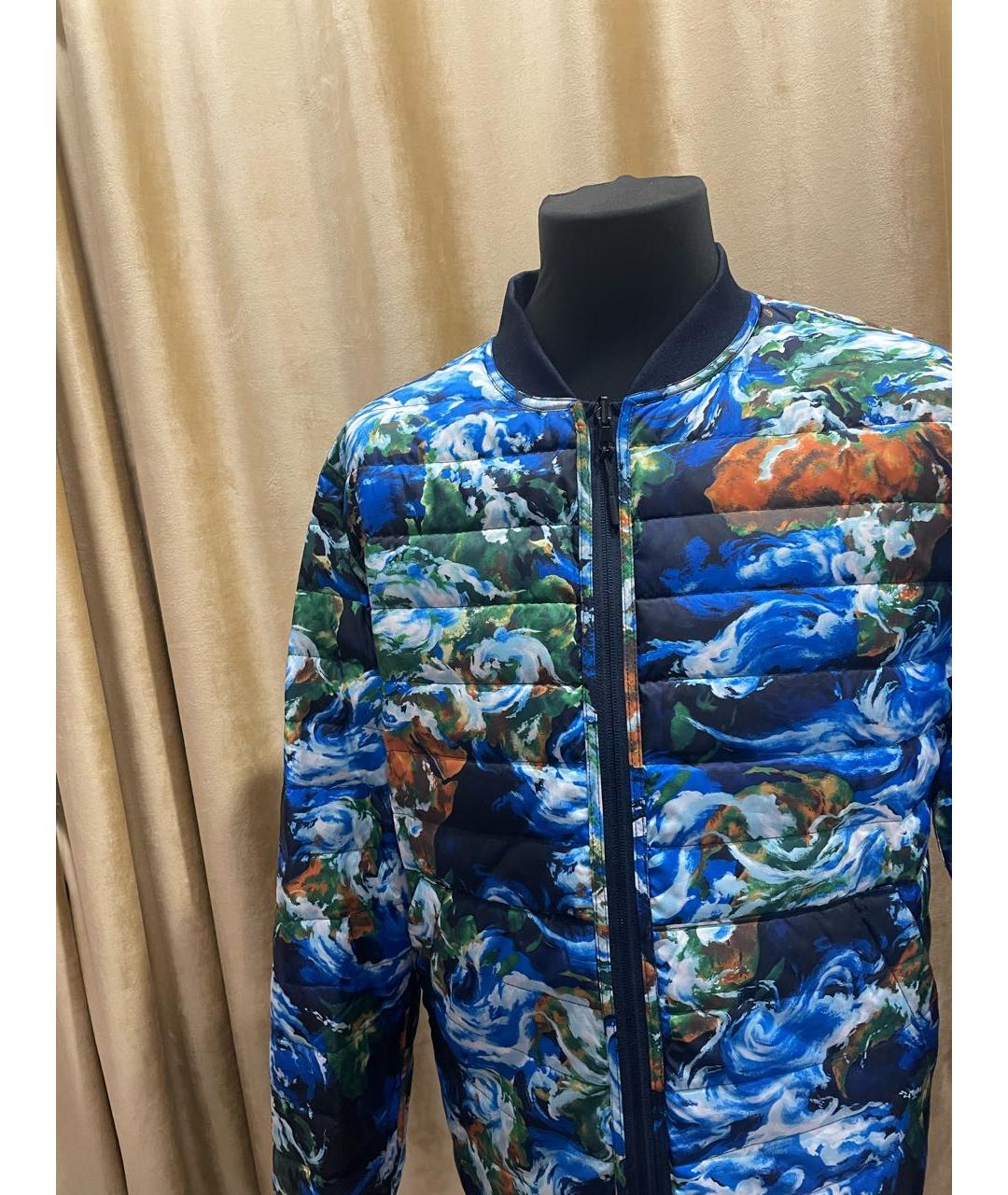 KENZO Темно-синий полиэстеровый пуховик, фото 5