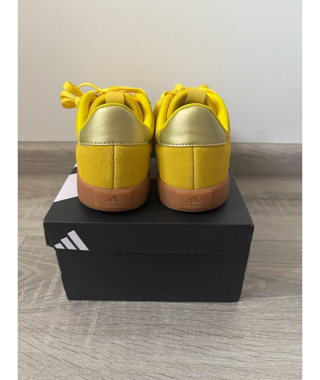 ADIDAS Желтые замшевые кроссовки, фото 3
