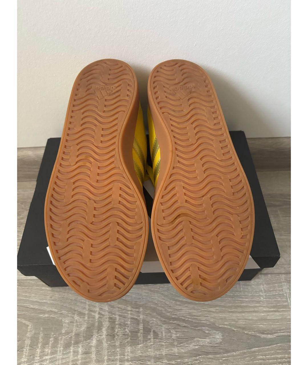 ADIDAS Желтые замшевые кроссовки, фото 6