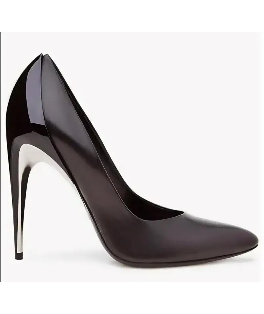 LA PERLA Черные кожаные туфли, фото 3