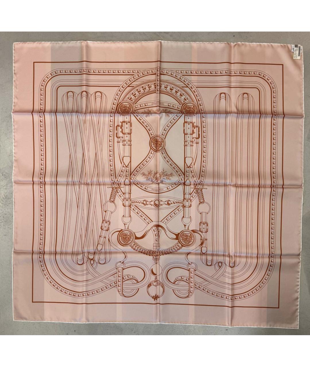 HERMES Мульти шелковый платок, фото 2