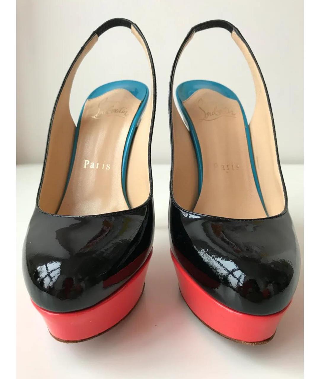 CHRISTIAN LOUBOUTIN Мульти туфли из лакированной кожи, фото 2