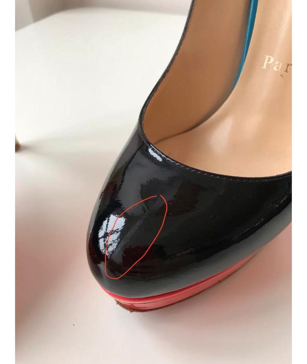 CHRISTIAN LOUBOUTIN Мульти туфли из лакированной кожи, фото 8