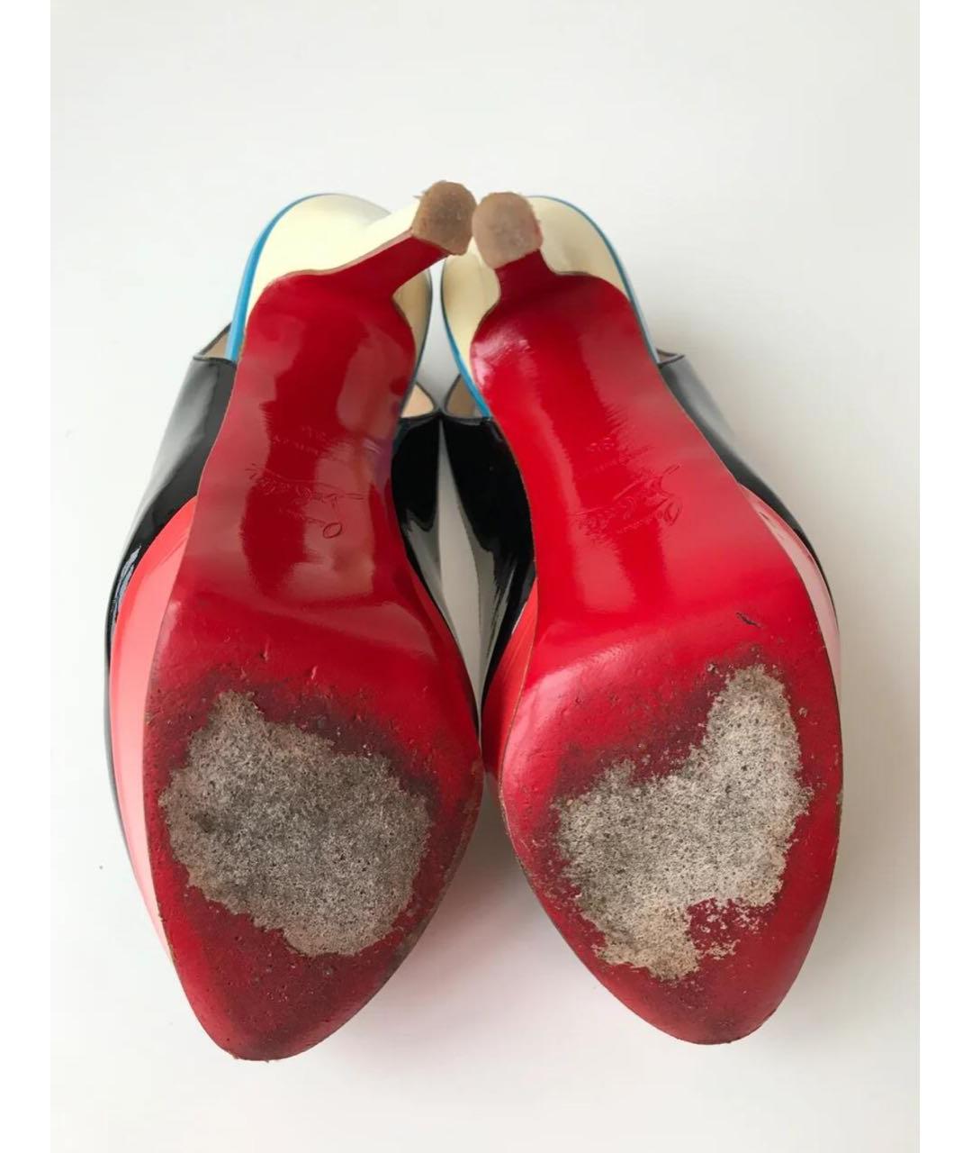 CHRISTIAN LOUBOUTIN Мульти туфли из лакированной кожи, фото 5