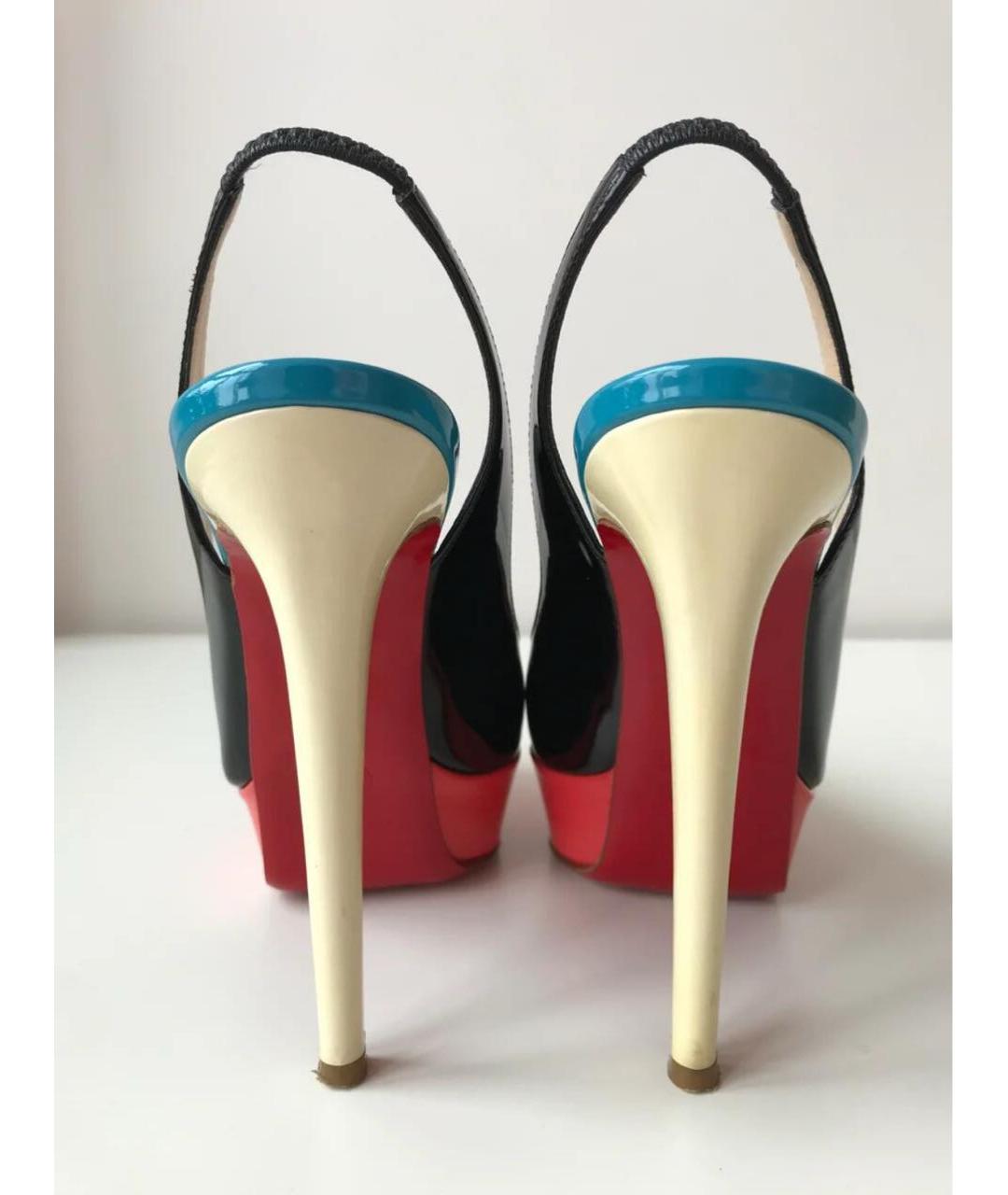 CHRISTIAN LOUBOUTIN Мульти туфли из лакированной кожи, фото 4