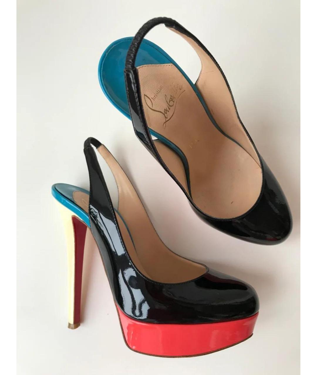 CHRISTIAN LOUBOUTIN Мульти туфли из лакированной кожи, фото 7