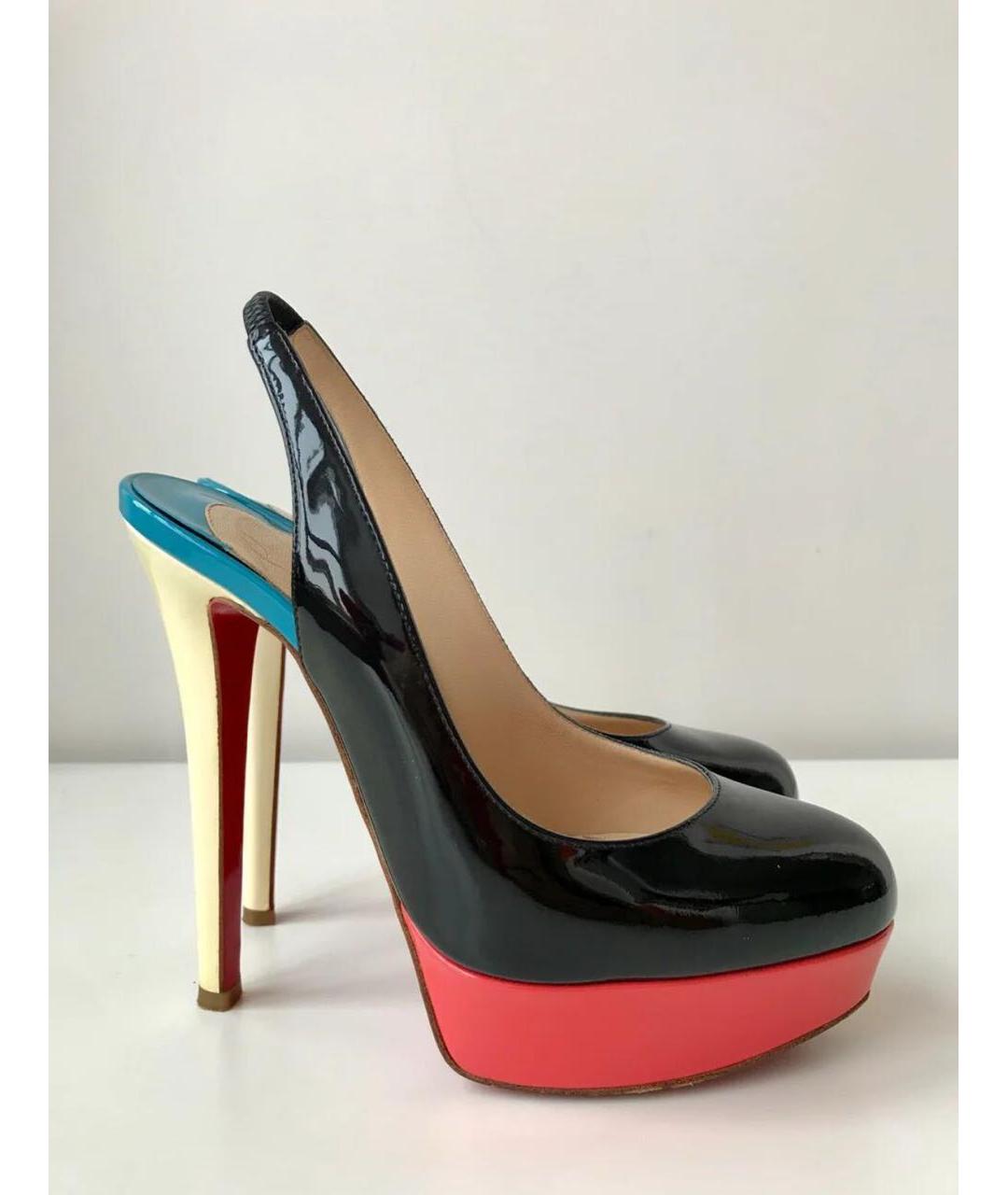 CHRISTIAN LOUBOUTIN Мульти туфли из лакированной кожи, фото 9