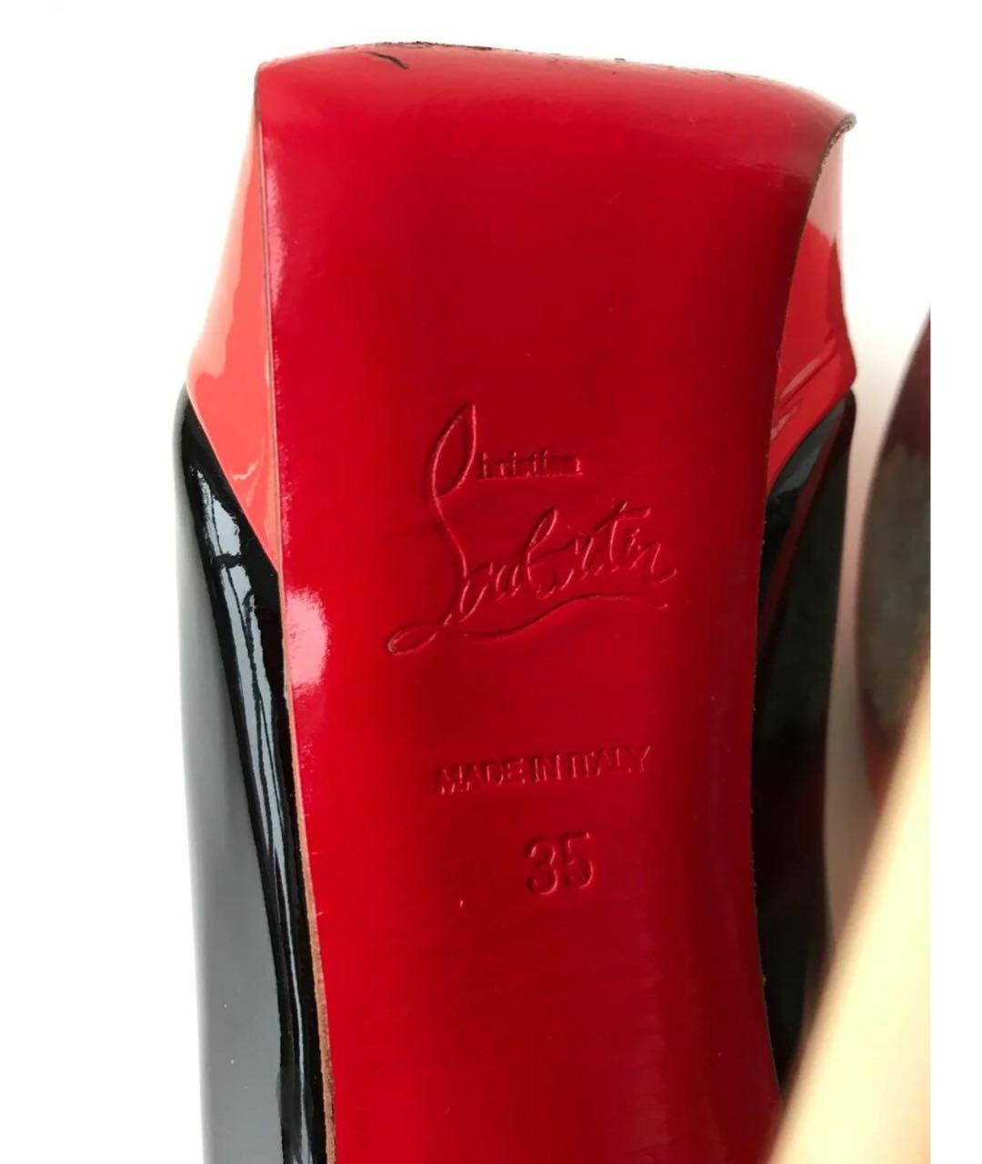 CHRISTIAN LOUBOUTIN Мульти туфли из лакированной кожи, фото 6