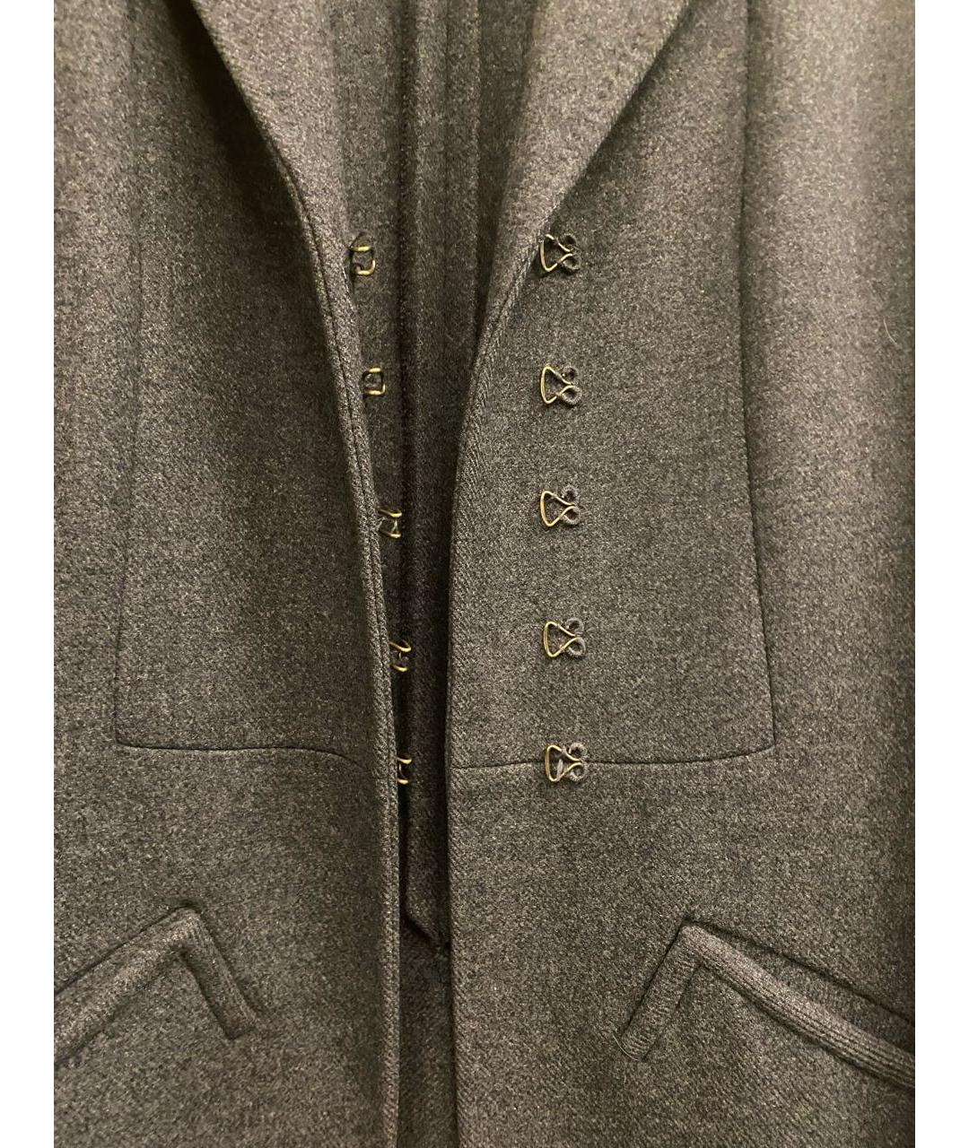 BOTTEGA VENETA Серое шерстяное пальто, фото 7