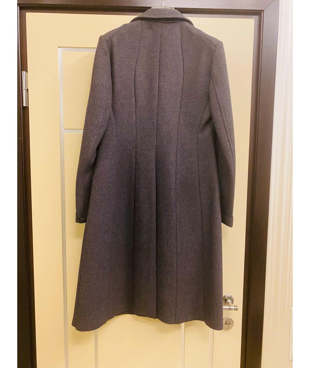 BOTTEGA VENETA Серое шерстяное пальто, фото 2