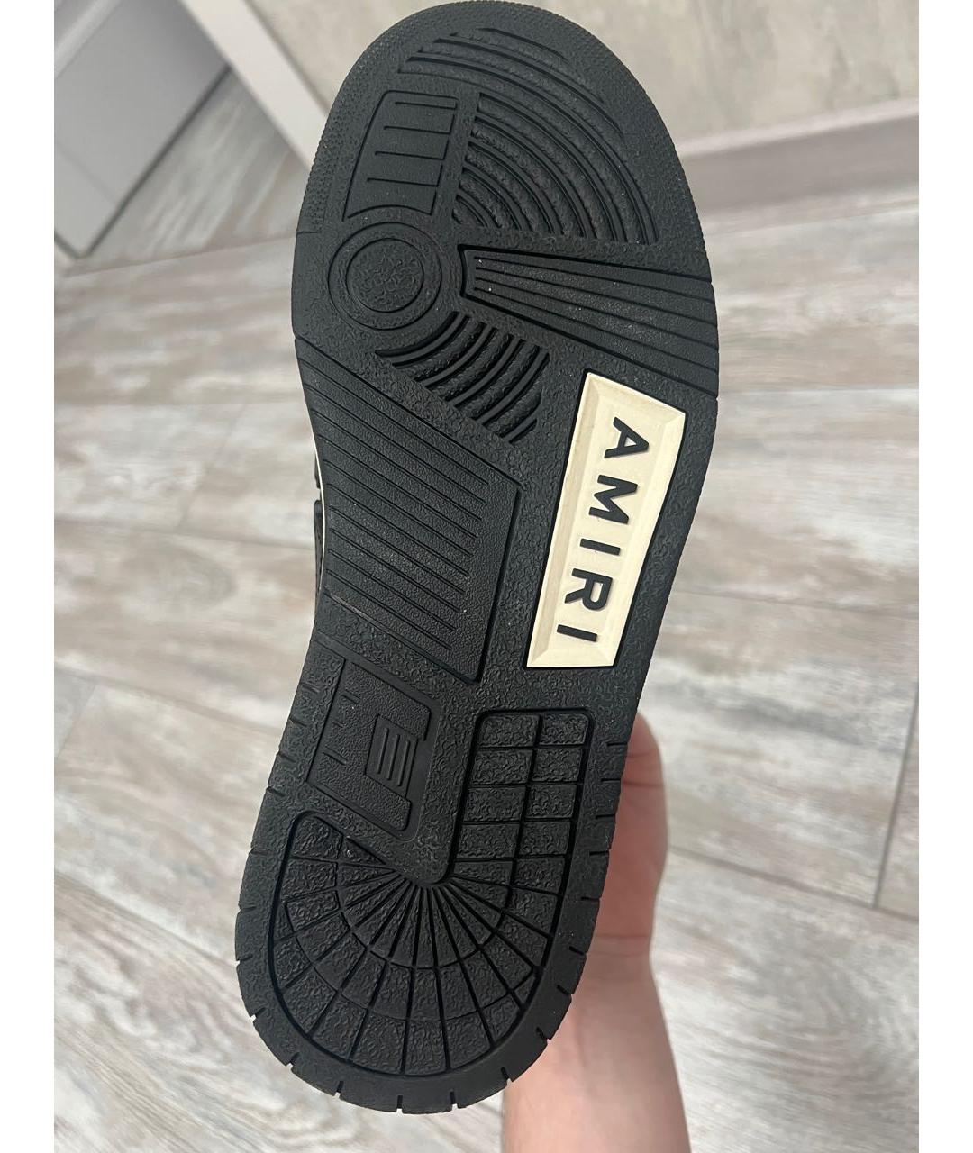 AMIRI Мульти кожаные высокие кроссовки / кеды, фото 8