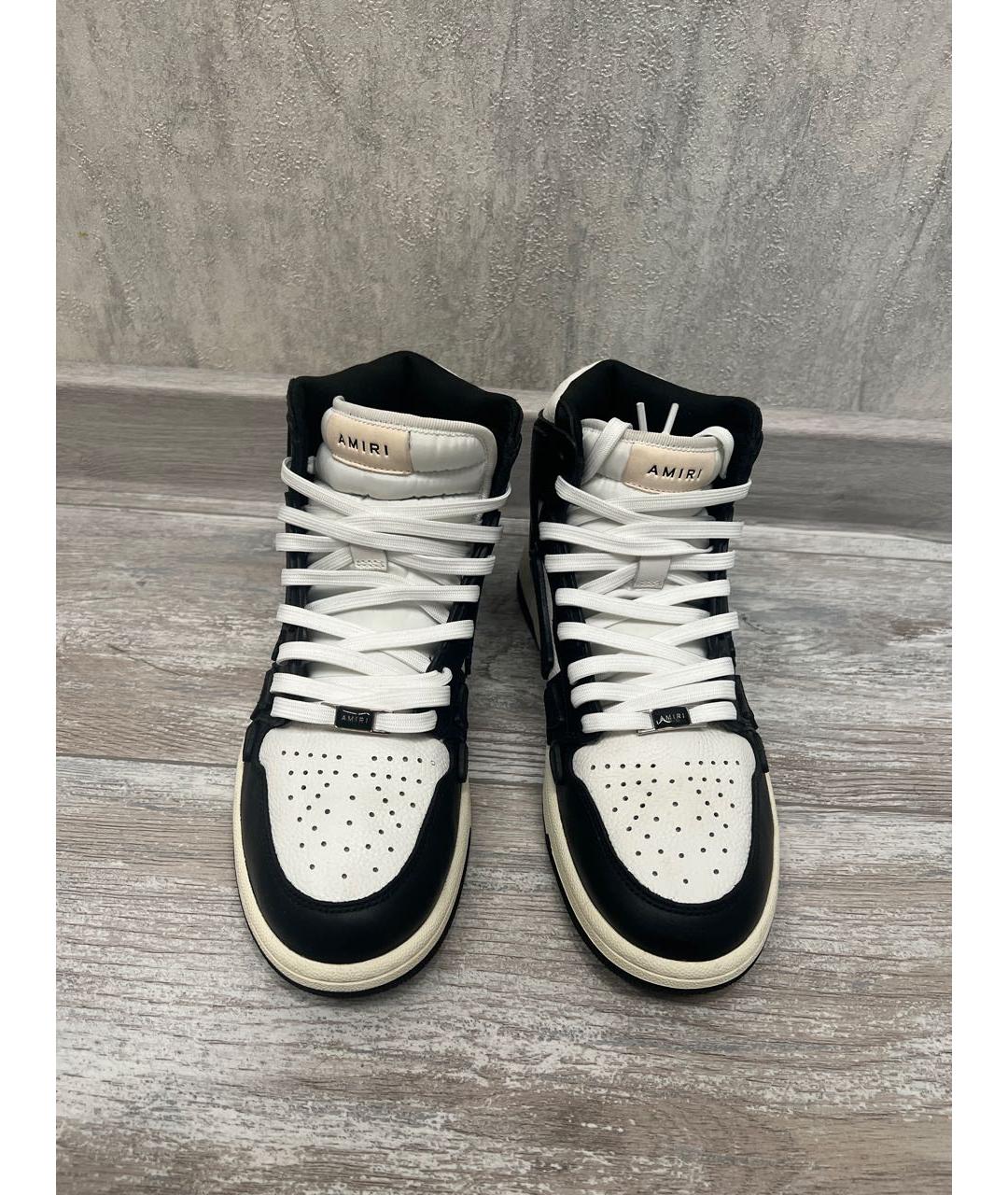 AMIRI Мульти кожаные высокие кроссовки / кеды, фото 2