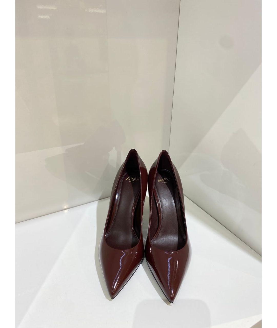 ALEVI Бордовые кожаные туфли, фото 4