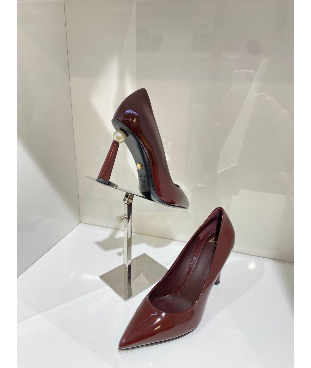 ALEVI Бордовые кожаные туфли, фото 3