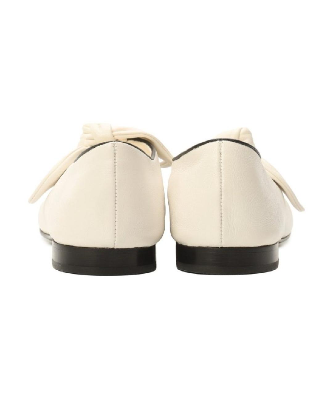 CHANEL Бежевые кожаные балетки, фото 4