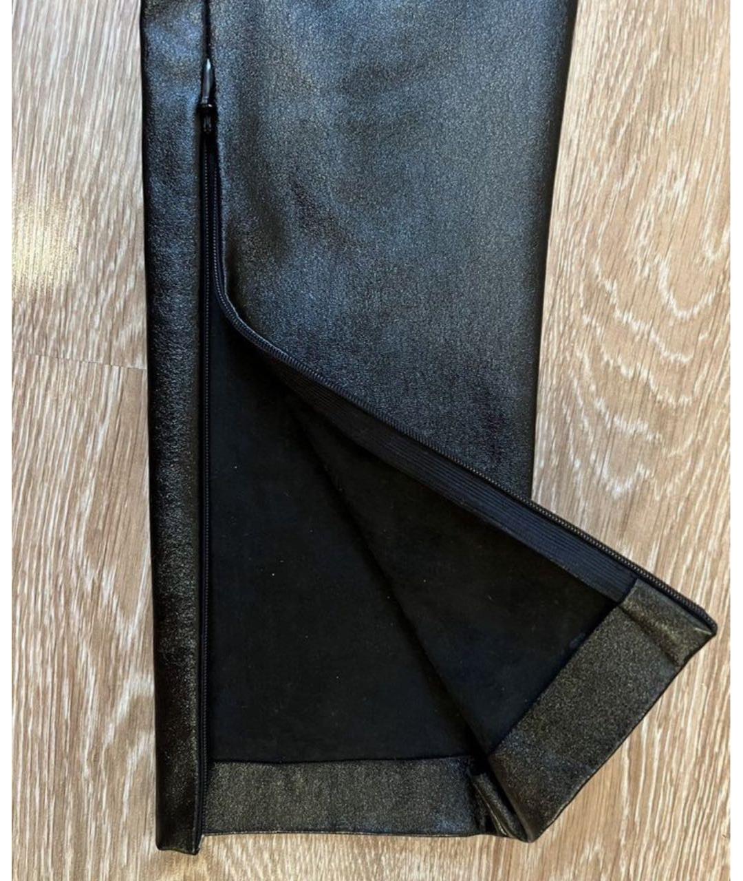 STAND STUDIO Черные полиэстеровые брюки узкие, фото 4