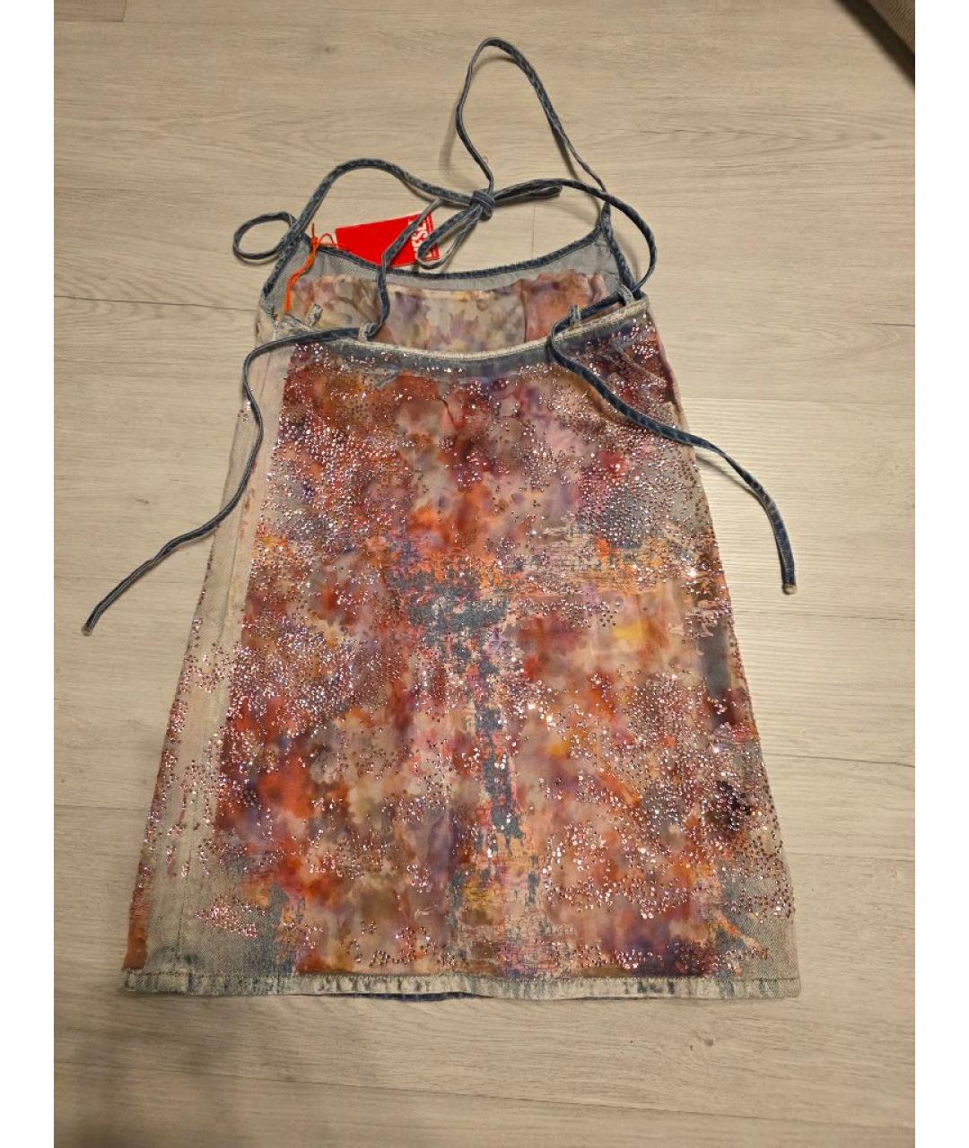 DIESEL Розовый хлопковый сарафан, фото 2