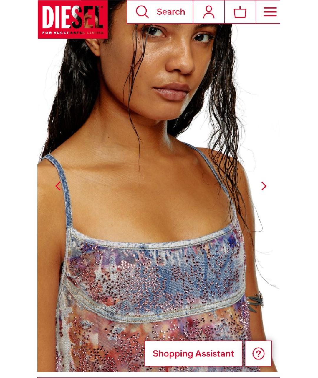 DIESEL Розовый хлопковый сарафан, фото 8