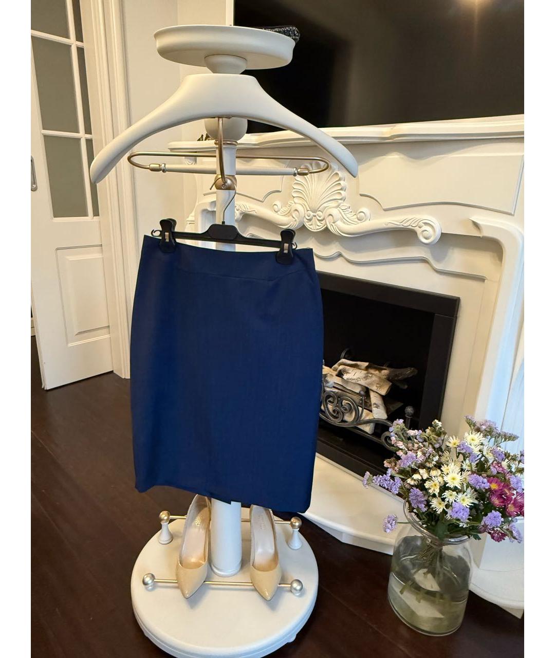 MAX MARA Фиолетовая шелковая юбка миди, фото 3