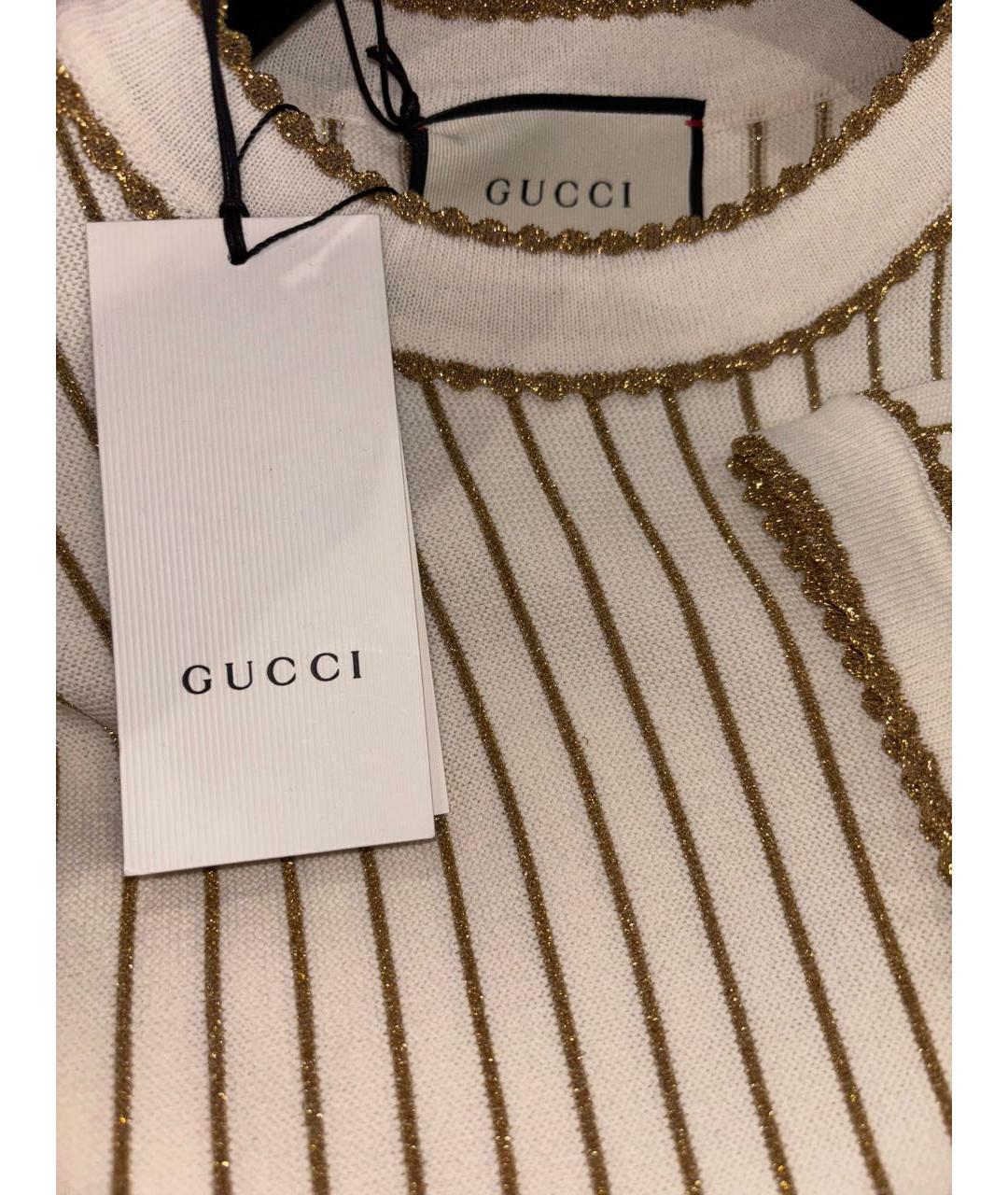 GUCCI Бежевый шерстяной костюм с юбками, фото 3