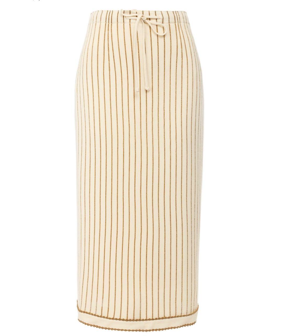 GUCCI Бежевый шерстяной костюм с юбками, фото 2